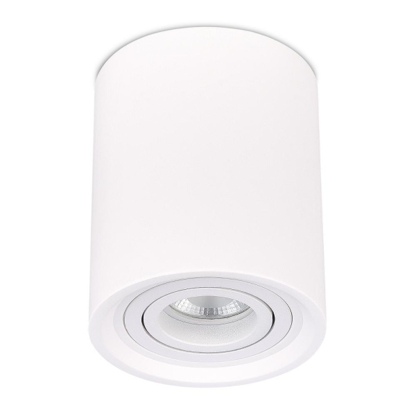 ST156.502.01 Светильник потолочный Белый GU10 1*50W IP20 D100xH120 180-240V Без ламп Накладные светильники