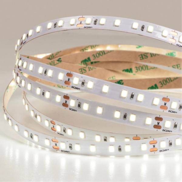 A2412008-01-3K Светодиодная лента 24В 9,6Вт/м 1000Лм/м 3000К 90+ 8мм SMD2835 120шт/м 5м IP20