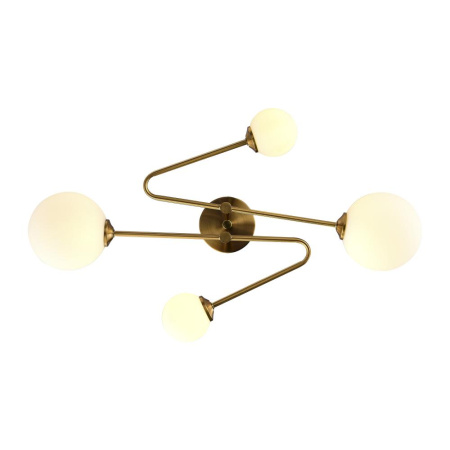 SLE2211-302-04 Светильник потолочный Латунь/Белый G9 4*5W FANTINI