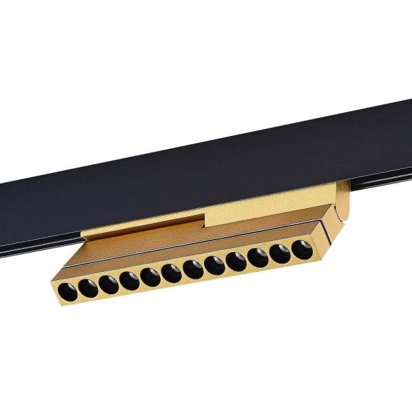 ST805.236.12 Магнитный трековый светильник Золотистый LED 1*12W 3000K 450Lm Ra>90 36° IP20 L220xW22xH117 48VV SKYLINE 48