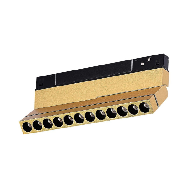 ST805.236.12 Магнитный трековый светильник Золотистый LED 1*12W 3000K 450Lm Ra>90 36° IP20 L220xW22xH117 48VV SKYLINE 48