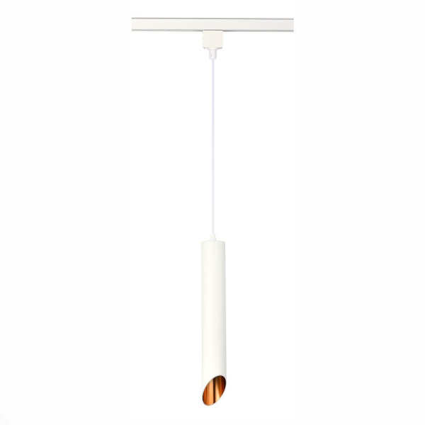 ST152.516.01 Светильник трековый Белый GU10 1*50W IP20 D60xH400 220V Без ламп Однофазная трековая система