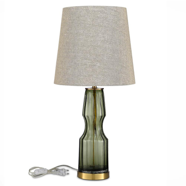 SL1005.904.01 Прикроватная лампа ST-Luce Оливковый, Латунь/Серый E27 1*40W SAYA