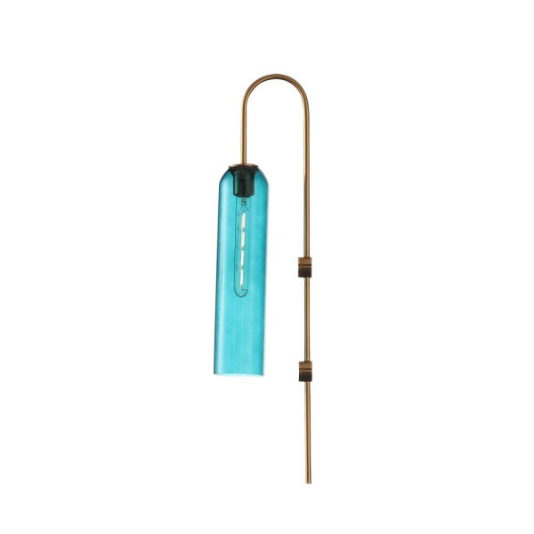 SL1145.381.01 Светильник настенный ST-Luce Латунь/Голубой E27 1*60W CALLANA