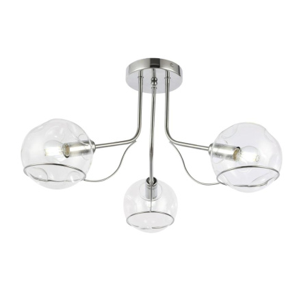SLE102502-03 Светильник потолочный Хром/Прозрачный E14 3*40W BACA