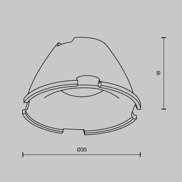 Линза для Alfa LED 24°