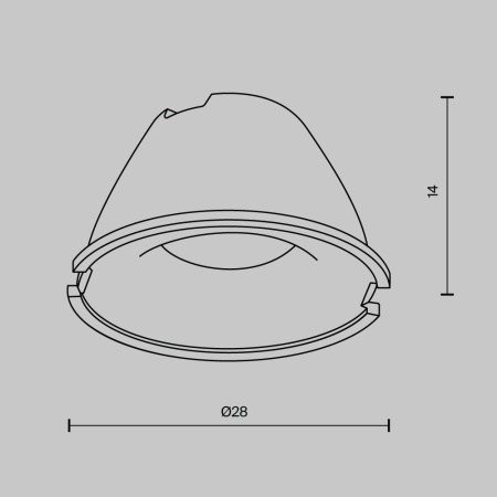 Линза для Alfa LED 36°