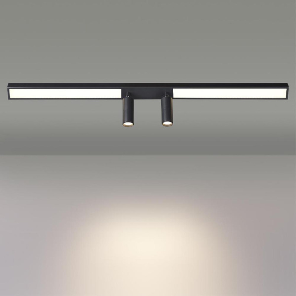 5690/14CL LEDIO LN23 053 чёрный Потолочный светильник LED 14W 3000K 950Лм 220V HAWK