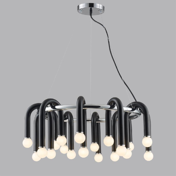 5699/20 MODERNI LN23 119 чёрный, хром Люстра E14 20*60W 220V CASPIAN