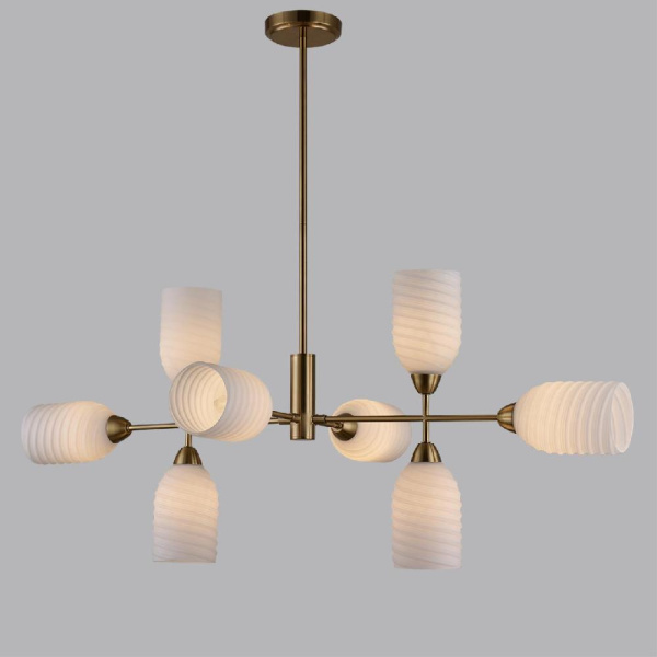 6512/8C MODERNI LN23 115 латунь Люстра потолочная E14 8*40W 220V MONROE