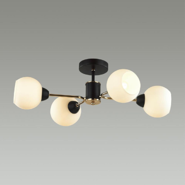 5646/4C COMFI LN23  чёрный, золотой Люстра потолочная E27 4*60W 220V KODI