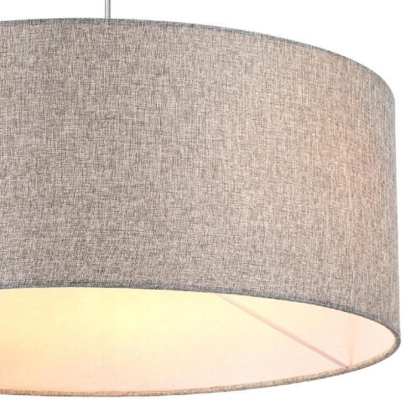 8251/3 MODERNI LN25 000  никель/серый, металл/текстиль Подвес Е27 3*60W 220V NIKKI