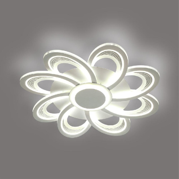 8198/95L LEDIO LN25 белый, металл/акрил Потолочный светильник с пультом ДУ 3000-6000К LED 95W 220V MANILA