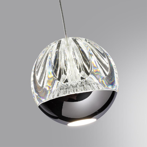 5100/5L L-VISION ODL25 хром/прозрачный/акрил Подвес "2 в 1" LED 5W 4000K 300Лм SONO