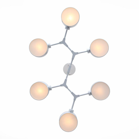 SLE183502-06 Светильник потолочный Белый/Белый E14 6*60W GIMENTO