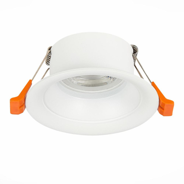 ST200.508.01 Св-к встр. Белый GU10 1*50W  D89xH40 220V Без ламп Встраиваемые светильники