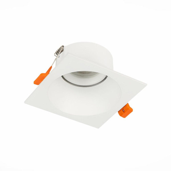 ST207.518.01 Св-к встр. Белый GU10 1*50W  L103xW103xH52 220V Без ламп Встраиваемые светильники