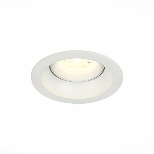 ST208.508.01 Св-к встр. Белый GU10 1*50W  D94xH40 220V Без ламп Встраиваемые светильники