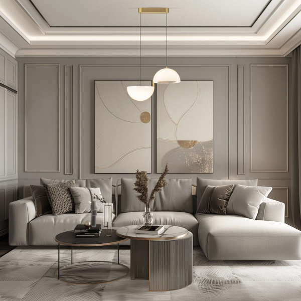 Подвесной светодиодный светильник 50083/2 LED золото