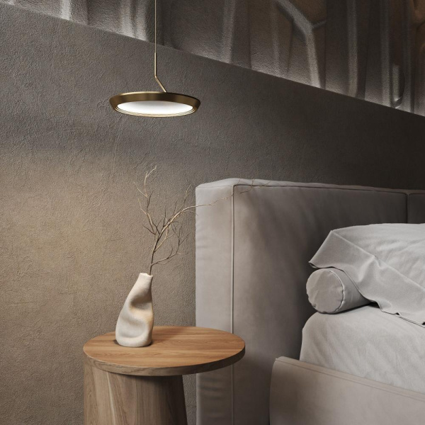 Подвесной светодиодный светильник 90034/1 золото