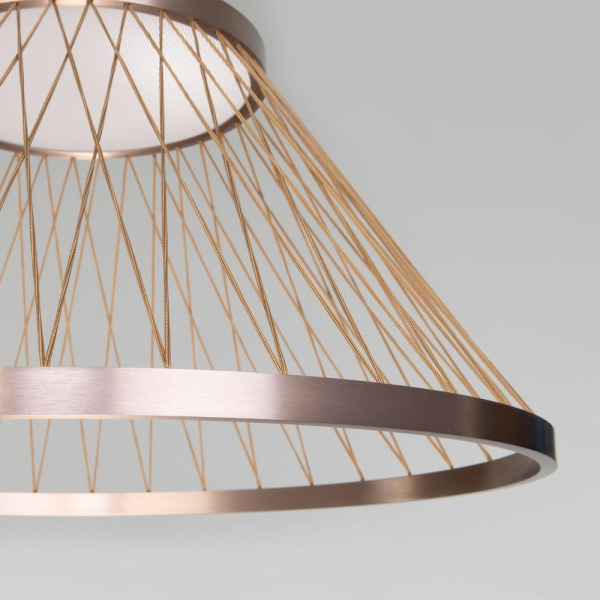 Подвесной светодиодный светильник 40017/1 LED коричневый