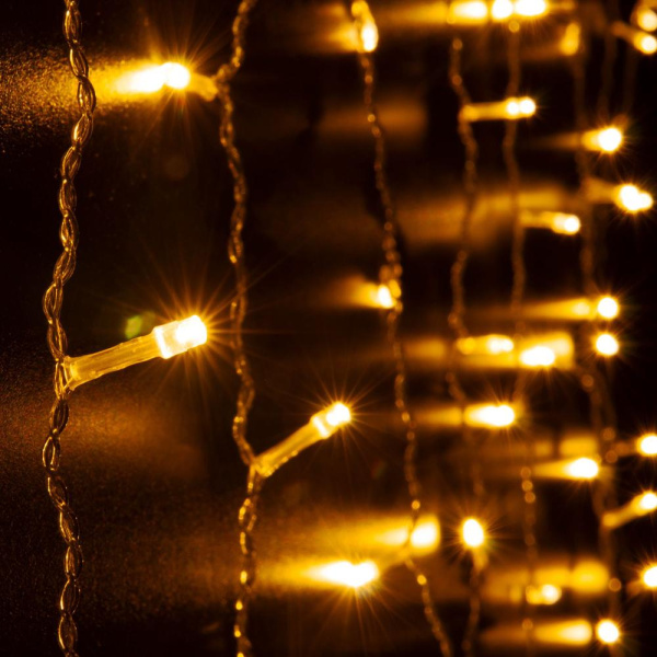 Гирлянда "Занавес" теплый белый 1,5*1м IP20 200-001 теплый белый