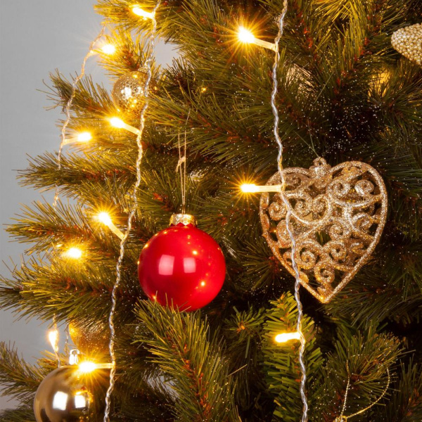 Гирлянда "Занавес" теплый белый 1,5*1м IP20 200-001 теплый белый