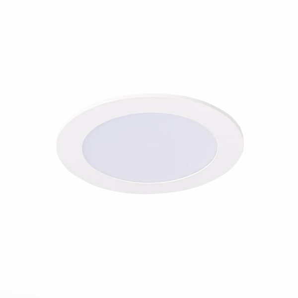 ST209.538.09 Св-к встр. Белый LED 1*9W 3000K 585Lm Ra80 110° IP20 D145xH8 90-265V Встраиваемые светильники