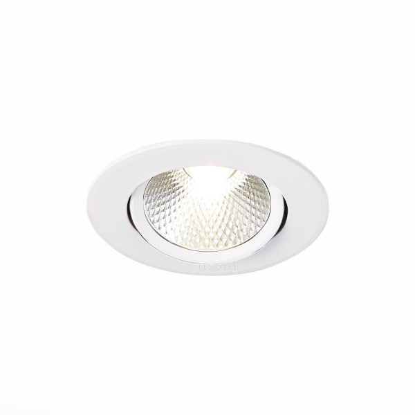 ST211.538.06.24 Св-к встр. Белый LED 1*6W 3000K 480Lm Ra80 24° IP20 D86xH50 220-240V Встраиваемые светильники