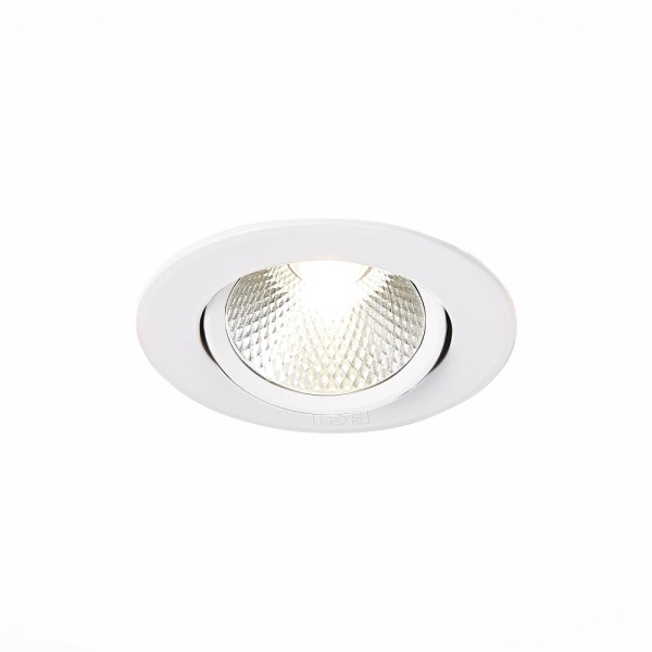 ST211.548.06.24 Св-к встр. Белый LED 1*6W 4000K 480Lm Ra80 24° IP20 D86xH50 220-240V Встраиваемые светильники