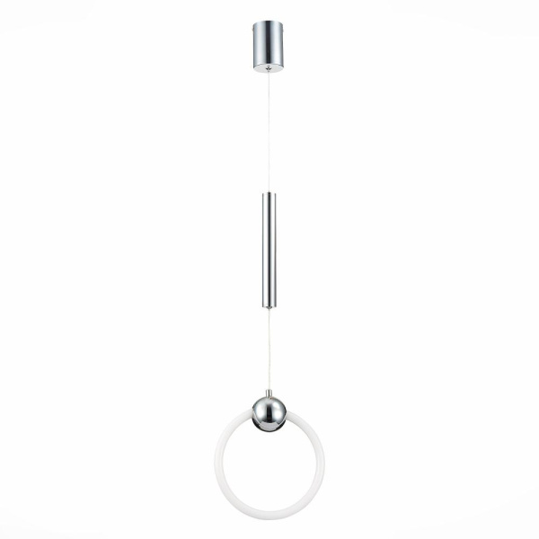 SL1578.103.01 Подвес ST-Luce Хром/Белый,Хром LED 1*15W 3000K GIERA