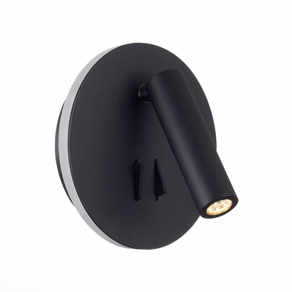 SL1586.413.01 Светильник настенный Черный LED 1*8W 3000K 624Lm Ra>80 24° IP20 L-xW155xH155 170-240V Настенные светильники