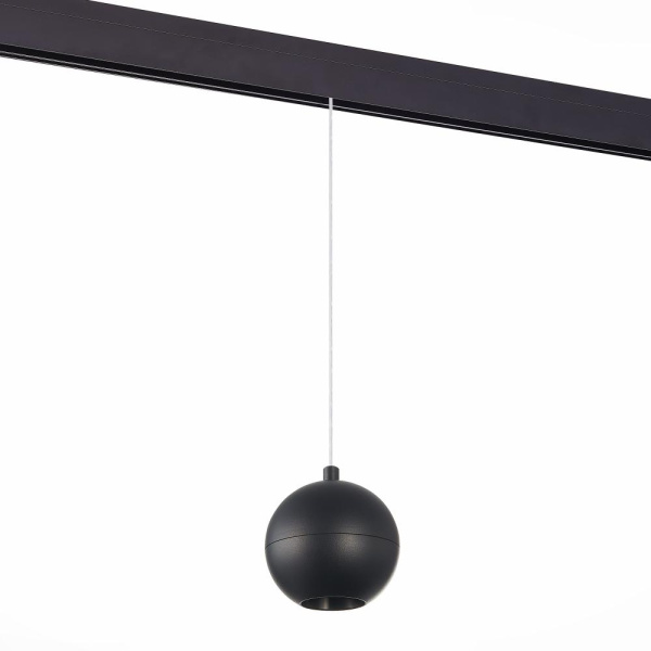 ST354.433.12 Магнитный трековый светильник подвесной Черный LED 1*12W 3000K 750Lm Ra>80 36° IP20 D100xH92 48V SKYLINE 48