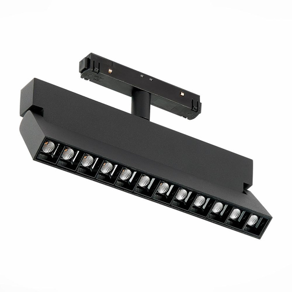 ST362.436.12 Магнитный трековый светильник Черный LED 1*12W 3000K 1 009Lm Ra>80 36° IP20 L219xW22xH134 48V SKYLINE 48