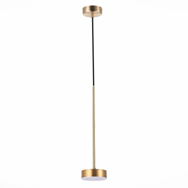 SL6000.303.01 Светильник подвесной ST-Luce Латунь/Латунь LED 1*7W 3000K PANCES