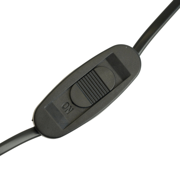 Сетевой шнур с выключателем, 230V 1,9м черный, KF-HK-1-2