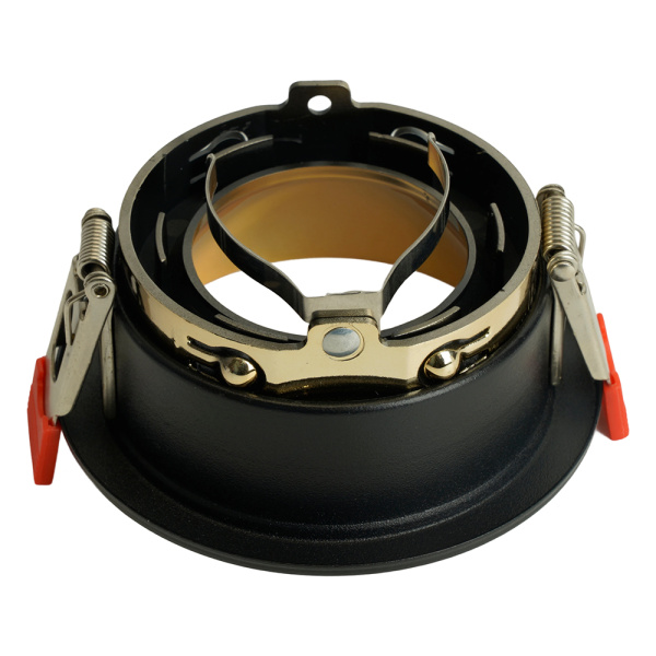 Светильник встраиваемый Feron DL3102 потолочный MR16 G5.3  черный + золото