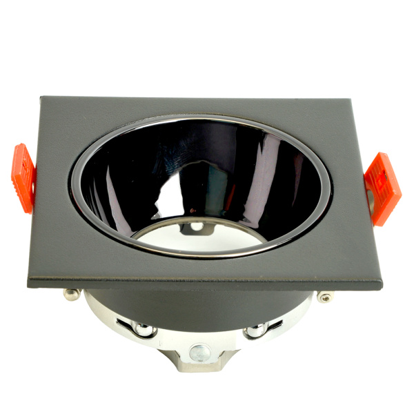 Светильник встраиваемый Feron DL3112 потолочный MR16 G5.3  черный + черный хром