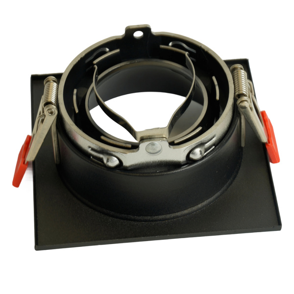 Светильник встраиваемый Feron DL3112 потолочный MR16 G5.3  черный + черный хром