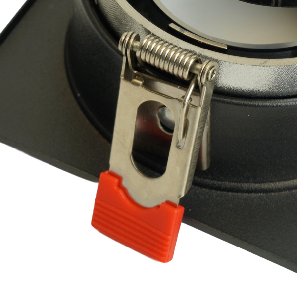 Светильник встраиваемый Feron DL3112 потолочный MR16 G5.3  черный + черный хром