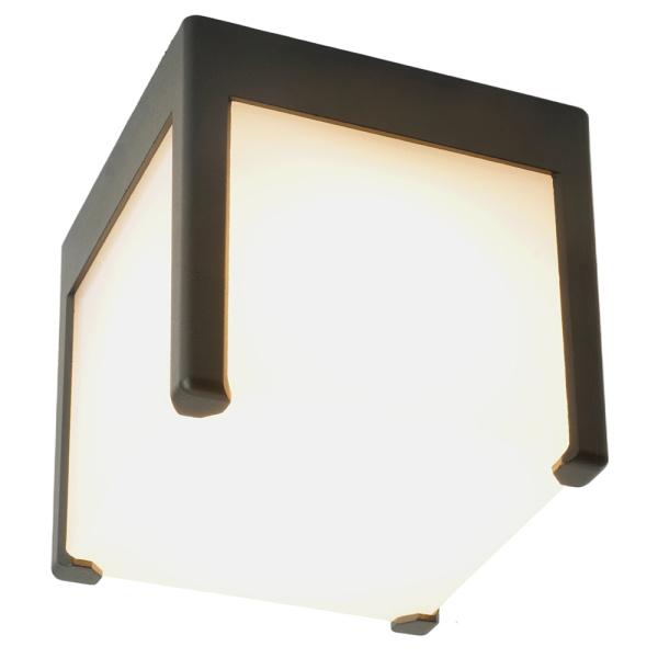 Светильник садово-парковый Feron DH0606, на стену, GX53 230V, черный