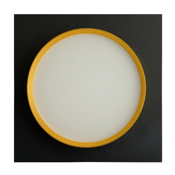 Светильник встраиваемый Feron DL506 потолочный GX53 черный + золото квадрат