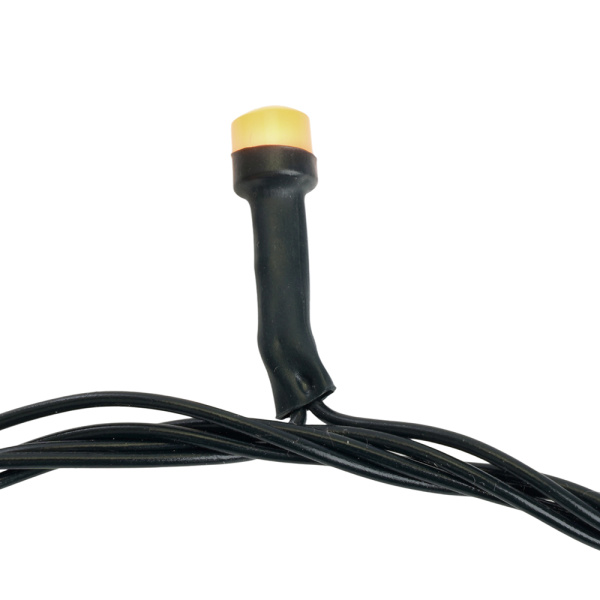 Светодиодная гирлянда на бобине Feron CL98 линейная 50м + 3м 230V 2700К, c питанием от сети, зеленый шнур