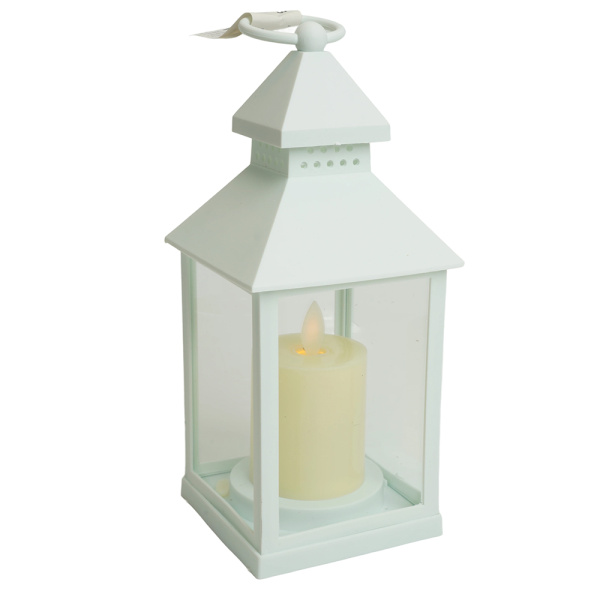Световая фигура Свеча "Волшебный фонарь" 1LED 2700K, батарейки 3*ААА, 22см, белый, LT133