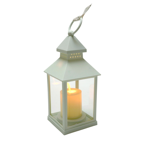 Световая фигура Свеча "Волшебный фонарь" 1LED 2700K, батарейки 3*ААА, 22см, белый, LT133