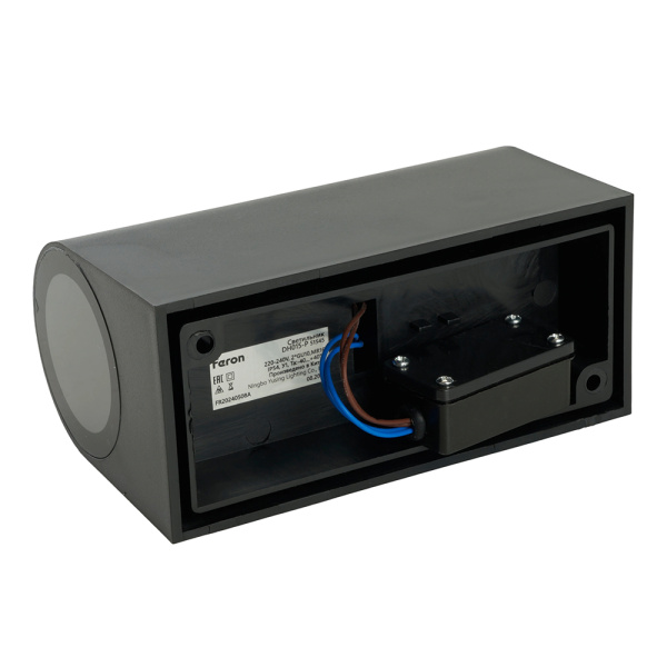 Светильник садово-парковый Feron.ONE DH015-P, на стену, 2*GU10 220-240V, черный пластик