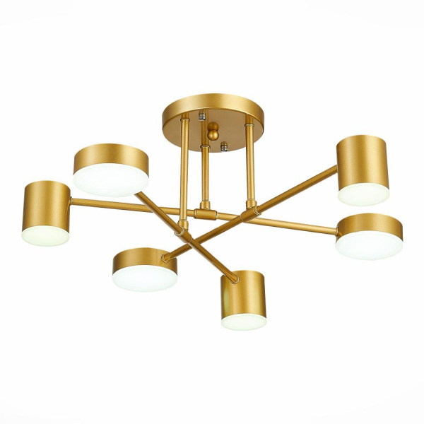 SLE201022-06 Светильник потолочный Золотистый/Золотистый LED 6*7W 4000K NOBEL
