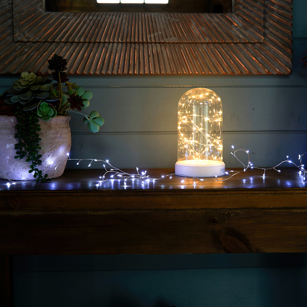 Световая фигура "Колба с Нитью Роса" 50LED 2700K, батарейки 3*АА, 23см, LT135