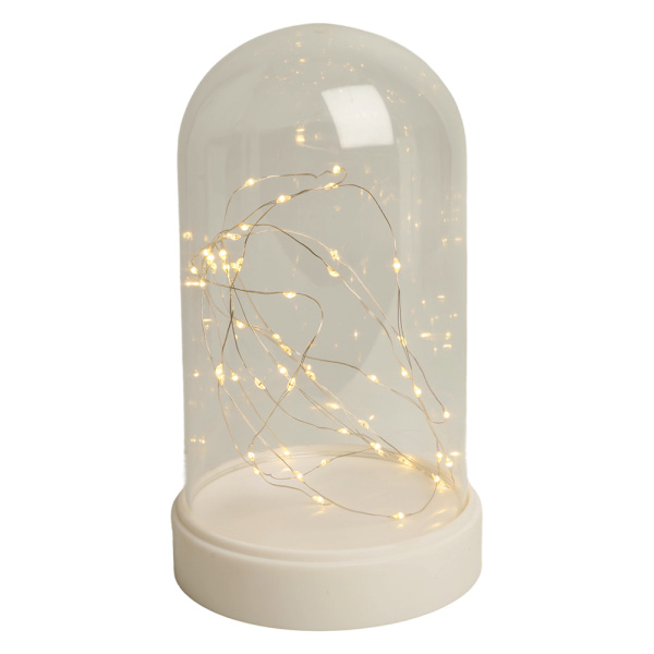 Световая фигура "Колба с Нитью Роса" 50LED 2700K, батарейки 3*АА, 23см, LT135