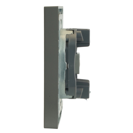 Розетка HDMI 2.0 Type A (механизм), серия Эмили, STEKKER, RST00-5118-10, платиново-серый, soft touch